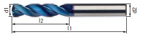 哈恩庫博VHM-HPC TiNAIOX H7內(nèi)冷孔鉆頭11176060