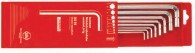 威漢鍍鎳處理的內(nèi)六角扳手8件 套裝 滑蓋盒01216