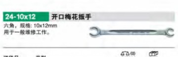 達威力開口梅花扳手41081012