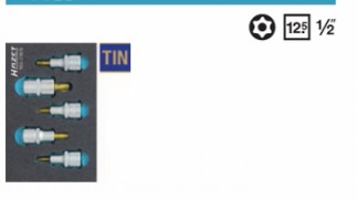 哈蔡特TORX螺絲刀批頭組套163-216/5