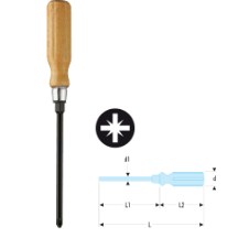FACOM木柄米字螺絲刀-六角刀桿ATHH.D3