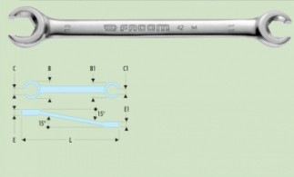 FACOM 42-公制15度高頸油管扳手42.22X24